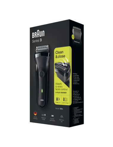 300s Braun Series 3 laetav pardel, must