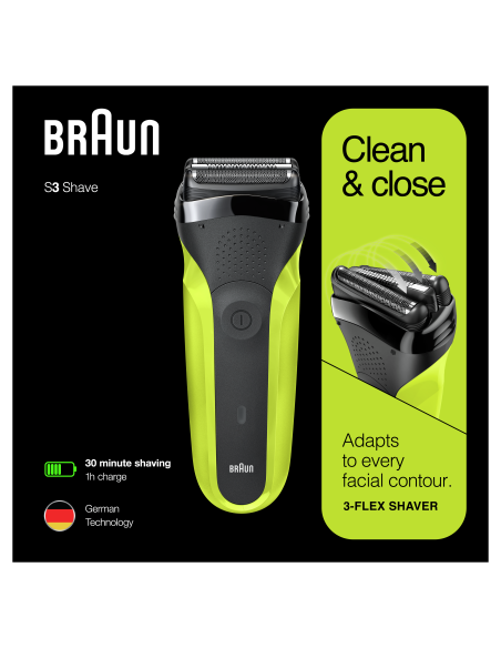 300s Braun Series 3 laetav pardel, roheline