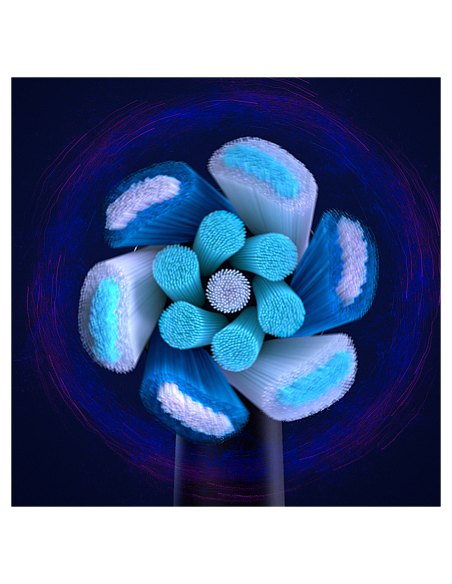 CB-6 Oral-B iO Ultimate Clean Black XL nomaināmie pieaugušo zobu birstes uzgaļi. 6 gab.