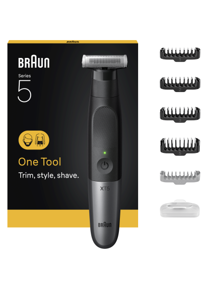 XT5100 Braun Series X Habemetrimmer/Piirel, Pardel ja Kehahoolduskomplekt Meestele