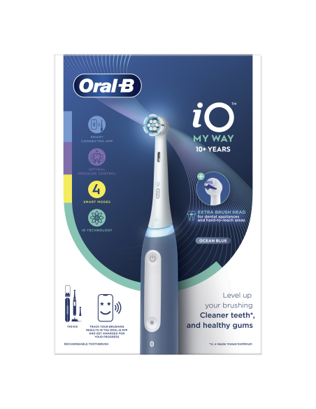 iO My Way Ocean Blue Elektrinis Dantų Šepetėlis + Speciality Brush Head