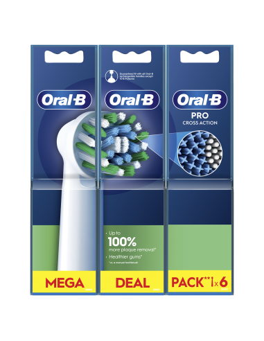 Oral-B EB50-6 Cross Action Pro Varuharjad, 6 tk