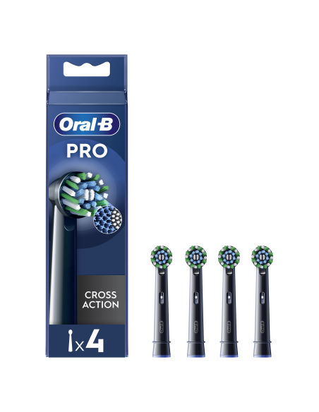 Oral-B EB50-4 Cross Action Pro Black Varuharjad, 4 tk