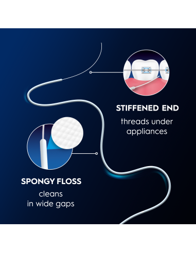 Oral-B Super Sukarpytas Dantų Siūlas, 50 vnt.