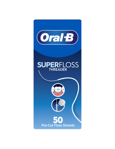 Oral-B Super Sukarpytas Dantų Siūlas, 50 vnt.