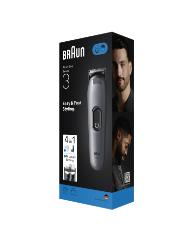 AIO3500 Braun Trimmeri Komplekt 4in1 piirel
