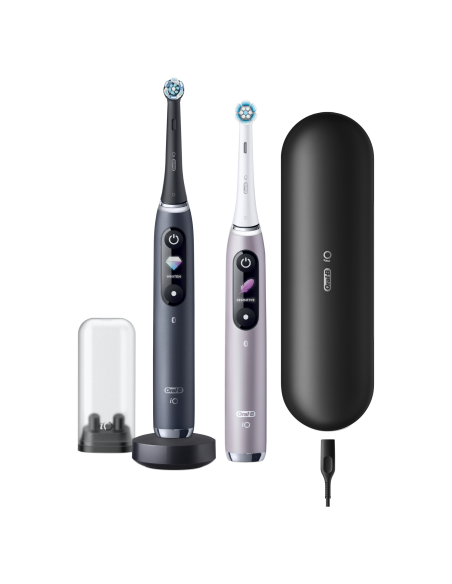 iOM9D.2J2.2AD Oral-B iO9 Duo Elektrinis Dantų Šepetėlis Black Onyx/ Rose