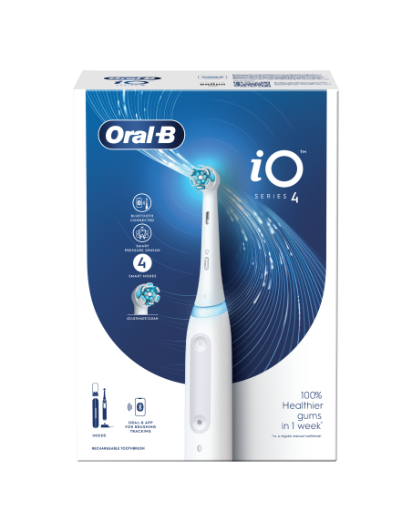 iOG4.1A6.1DK Oral-B iO4 Elektrinis Dantų Šepetėlis Quite White 