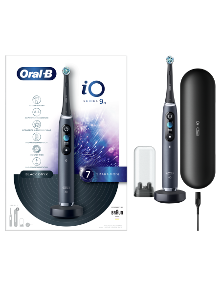 iOM9.1B2.2AD Oral-B iO9 Elektrinis Dantų Šepetėlis Black Onyx