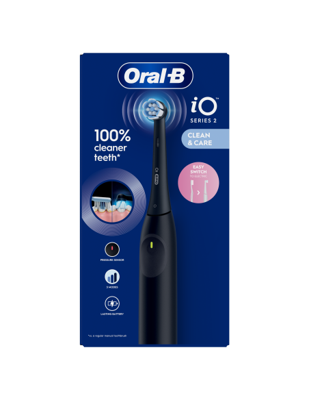 iOS2.1D9.0 Oral-B iO2 Elektrinis Dantų Šepetėlis Night Black