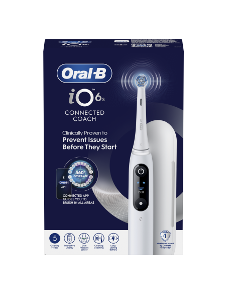 iOM6.1A6.BC Oral-B iO6 Elektriskā Zobu Birste White 