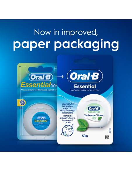 Oral-B Essential Mint Zobu Diegs, Ar Vasku, 2×50 m