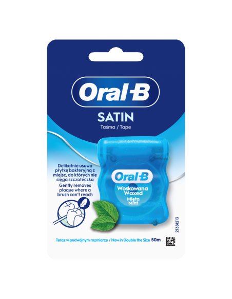 Oral-B Satin Tape Mint Vahatatud Hambaniit 50 m