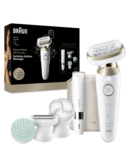 Braun Silk•épil 9 Flex SkinSpa epilaator + minitrimmer BODY