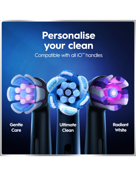 Oral-B iO6 Duo Pack elektriline hambahari Black + Pink Sand Extra Käepide +TC