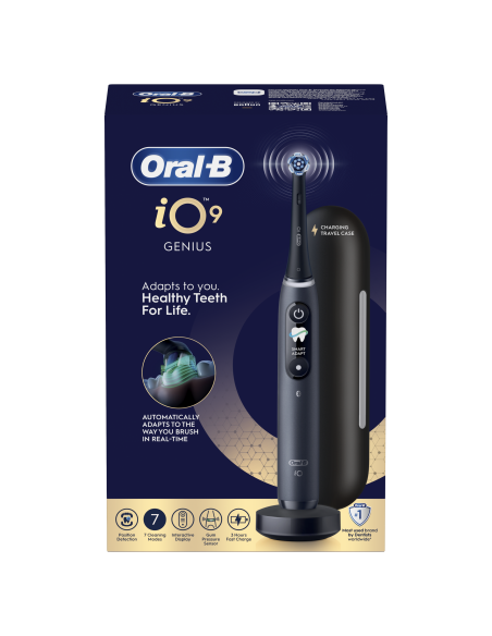 iOM9.1B2.2AD Oral-B iO9 Elektrinis Dantų Šepetėlis Black Onyx