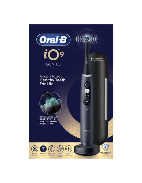 iOM9.1B2.2AD Oral-B iO9 Elektrinis Dantų Šepetėlis Black Onyx
