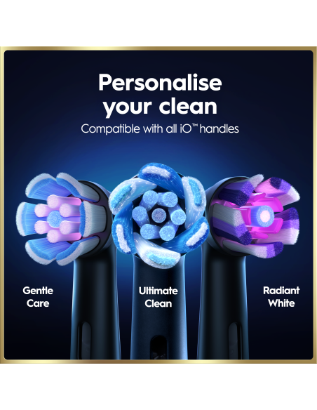 iOM9.1B2.2AD Oral-B iO9 Elektrinis Dantų Šepetėlis Black Onyx
