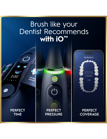 iOM9.1B2.2AD Oral-B iO9 Elektrinis Dantų Šepetėlis Black Onyx