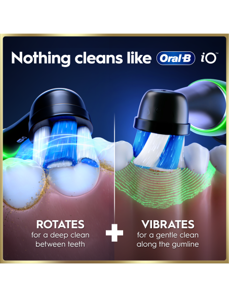 iOM9.1B2.2AD Oral-B iO9 Elektrinis Dantų Šepetėlis Black Onyx