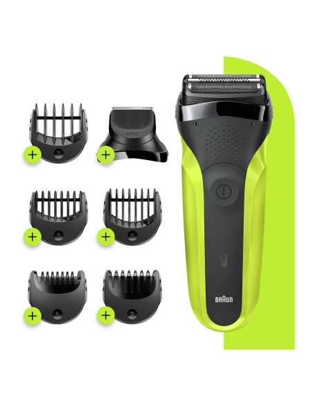 300BT Series 3 Shave & Style skuveklis trīs vienā ar precīzu trimmeri un piecām ķemmēm