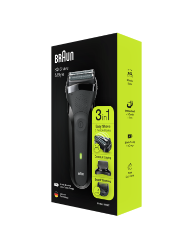 300BT Series 3 Shave & Style skuveklis trīs...