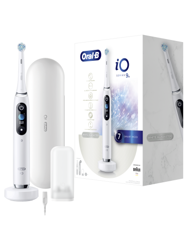 iOM9.1A1.1AD Oral-B iO9 Elektriskā Zobu Birste White Alabaster