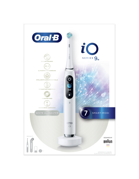 iOM9.1A1.1AD Oral-B iO9 Elektriskā Zobu Birste White Alabaster