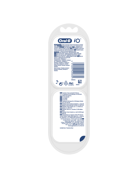 SB-4 Oral-B iO Gentle Care Black nomaināmie pieaugušo zobu birstes uzgaļi. 4 gab.