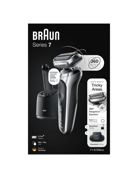 71-S7200cc skuveklis Series 7 360° Flex,  AutoSence