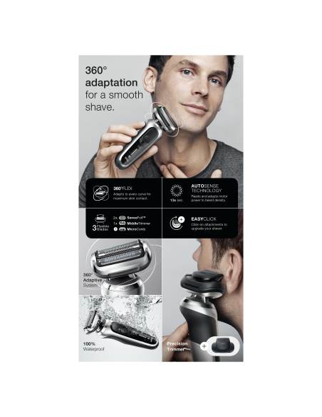 71-S4200cs skuveklis Series 7 360° Flex,  AutoSence