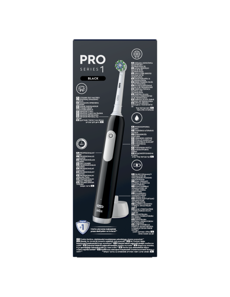 D305.513.3 Pro Series 1 Elektrinis Dantų Šepetėlis Black Cross Action