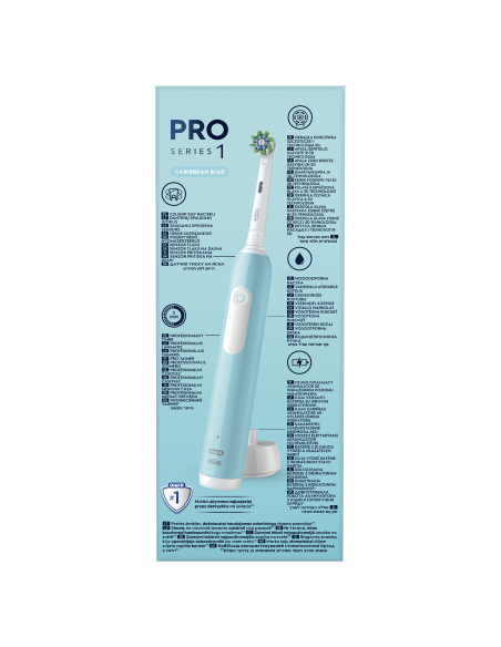 D305.513.3 Pro Series 1 Elektrinis Dantų Šepetėlis Caribbean Blue Cross Action