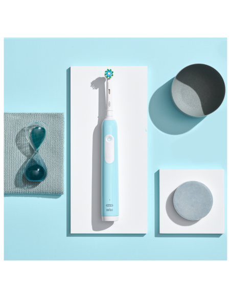 D305.513.3 Pro Series 1 Elektrinis Dantų Šepetėlis Caribbean Blue Cross Action