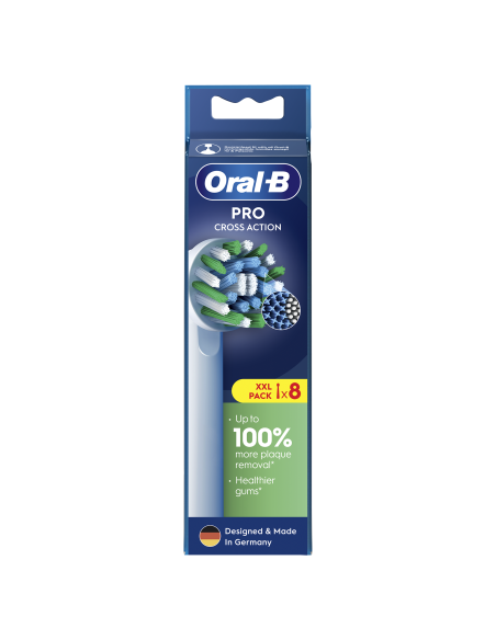 Oral-B EB50-8 Cross Action Pro Dantų Šepetėlio Galvutės, 8 Vnt.