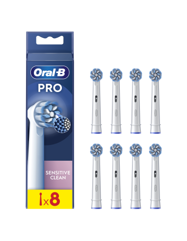 Oral-B EB60-8 Sensitive Clean Pro Zobu Birstes Uzgaļi, 8 Gab