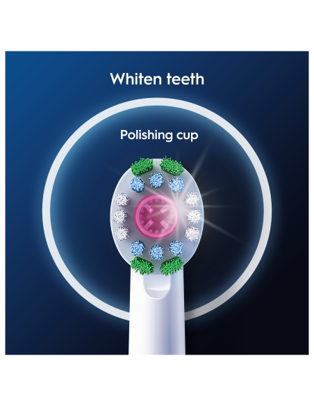 Oral-B EB18-4 3D White Pro Dantų Šepetėlio Galvutės, 4 Vnt.