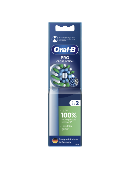 Oral-B EB50-2 Cross Action Pro Dantų Šepetėlio Galvutės, 2 vnt.
