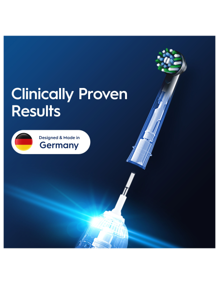 Oral-B EB50-4 Cross Action Pro Black Dantų Šepetėlio Galvutės, 4 Vnt.