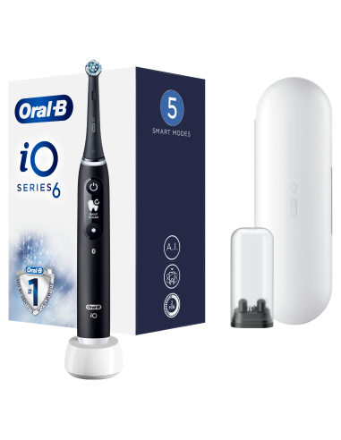 iOM6.1B6.3DK Oral-B iO6 Elektrinis Dantų Šepetėlis Black Onyx