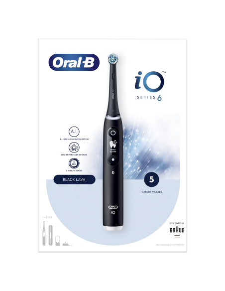iOM6.1B6.3DK Oral-B iO6 elektriline hambahari Black Onyx