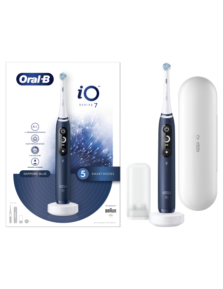 iOM7.1A1.1BD Oral-B iO7 Elektrinis Dantų Šepetėlis Sapphire Blue
