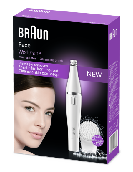 SE810 Braun Face Epilators sejas apmatojumam un birstītes uzgalis