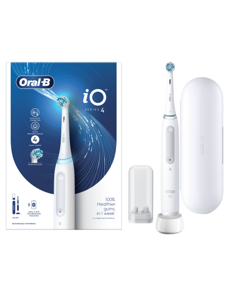 iOG4.1A6.1DK Oral-B iO4 Elektrinis Dantų Šepetėlis Quite White