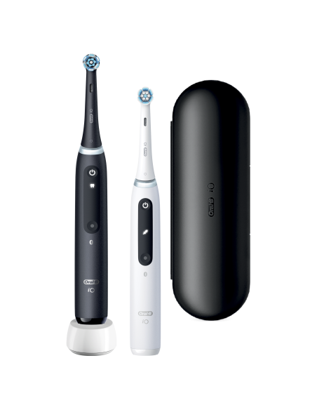 iOG5d.2J6.2K Oral-B iO5 Elektrinis Dantų Šepetėlis Duo Pack Matt Black+Quite White