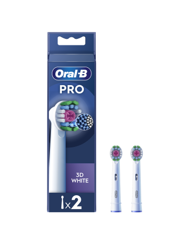 Oral-B EB18-2 3D White Pro Dantų Šepetėlio Galvutės, 2 Vnt.