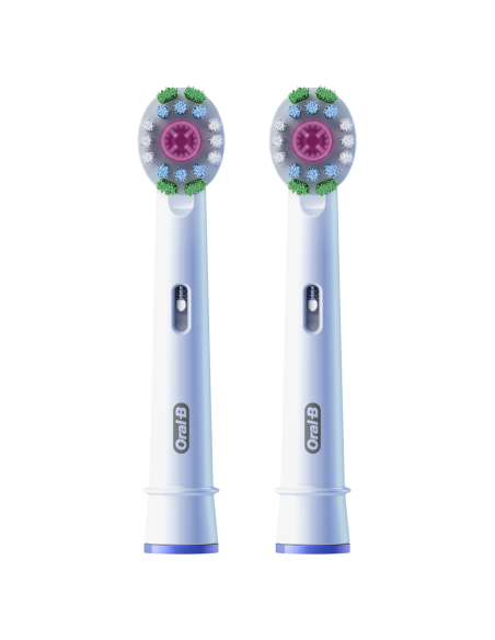 Oral-B EB18-2 3D White Pro Dantų Šepetėlio Galvutės, 2 Vnt.