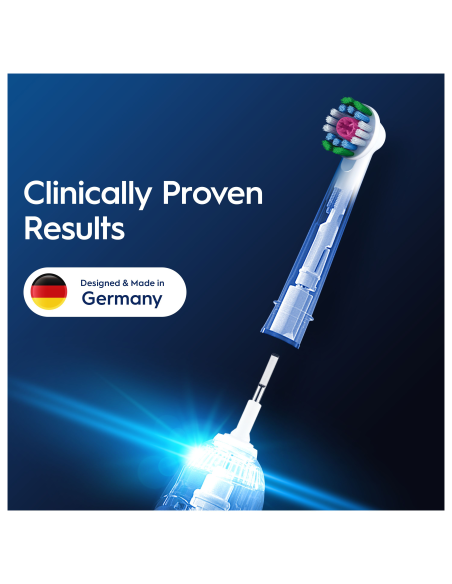 Oral-B EB18-2 3D White Pro Dantų Šepetėlio Galvutės, 2 Vnt.