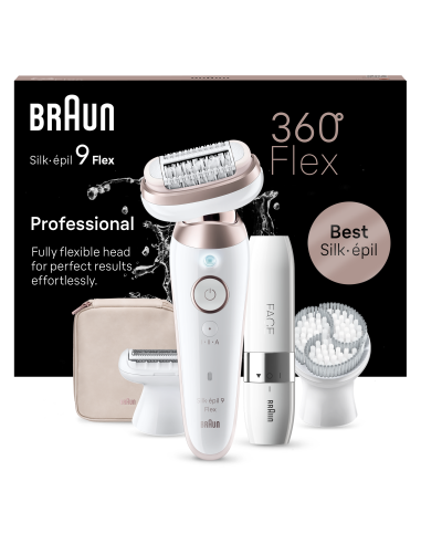 SES9-360 3D Braun Silk•épil 9 Flex Epilators +...