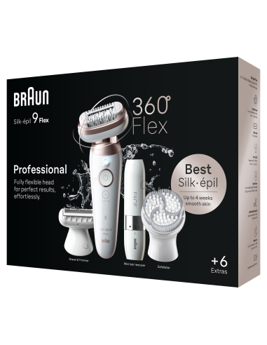 SES9-360 3D Braun Silk•épil 9 Flex Epilators +...